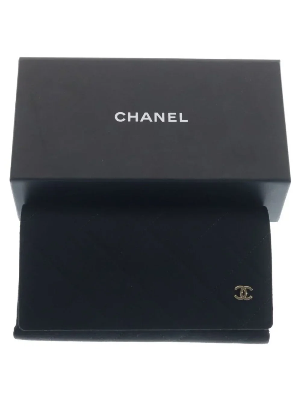 Chanel Butterfly Shape Sunglasses Chain Black Gold 54 Eyewear